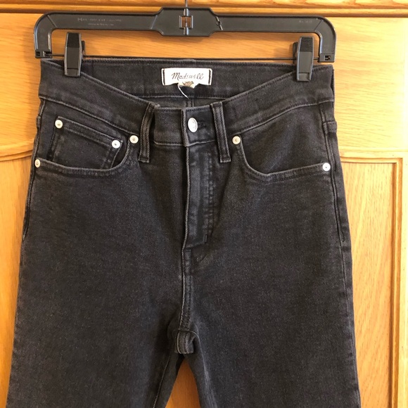 Madewell Cali Demi-Boot Cut Jeans in Starkey Black Wash Size 28 - Picture 4 of 14